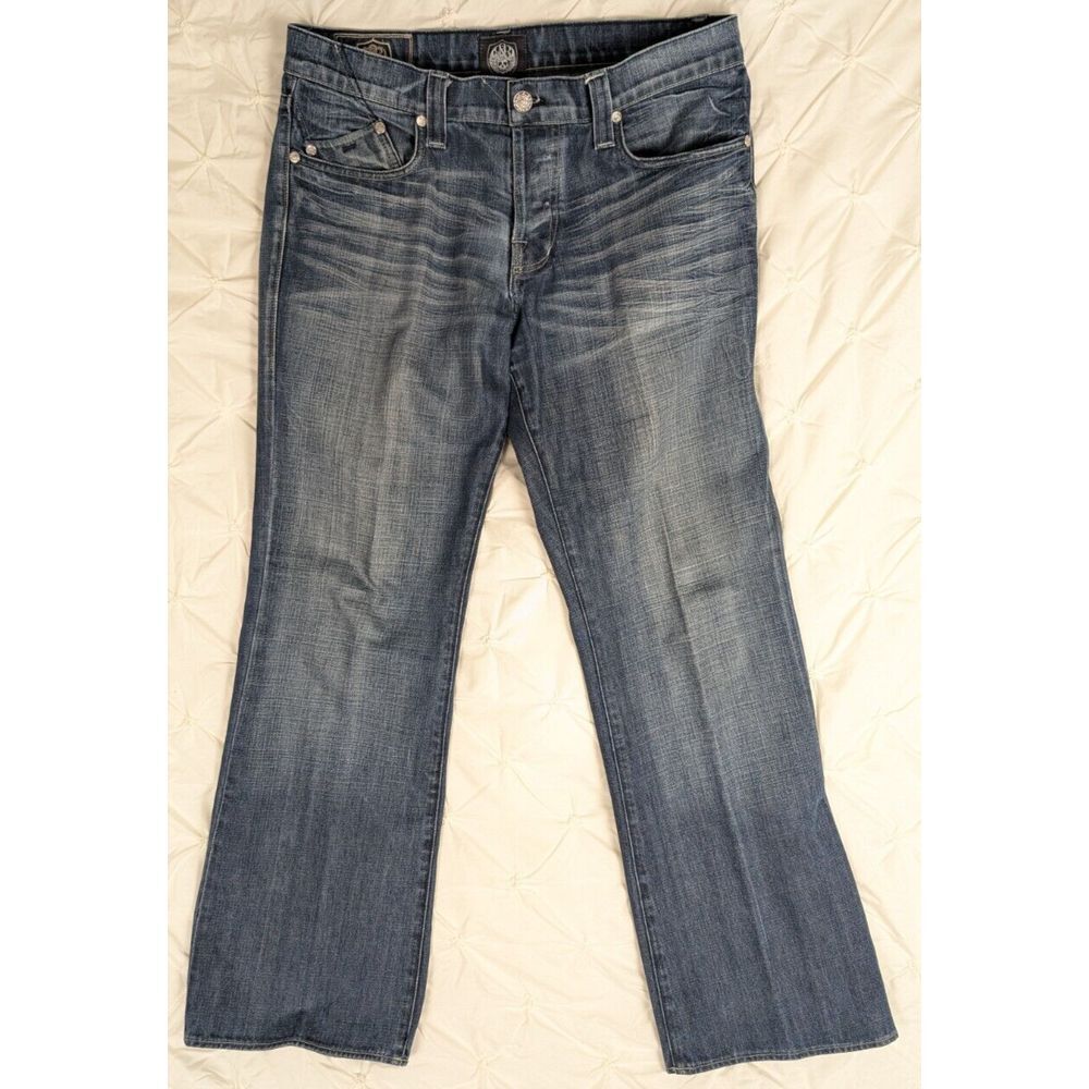 Rock & Republic Men's‎ Floyd 002032 Denim Jeans Button Fly Bootcut 36x31